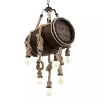 Люстра BayerLux «Бочка», 7хЕ27, 40 Вт, черный, 413330 см