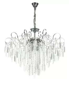Люстра «Богемия» 940 Вт Е14 серебро 808069(60)см