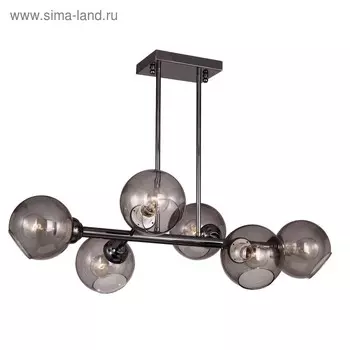 Люстра Bolillas, 6x40Вт E27, цвет хром