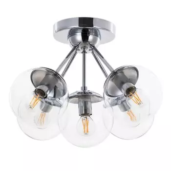 Люстра BOLLA, 5x60Вт E14, цвет хром