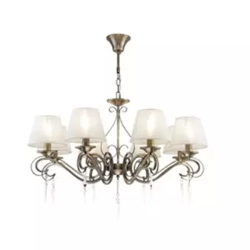 Люстра Bonfi, 8x40Вт E14, цвет бронза