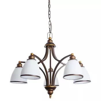 Люстра Bonito, 5x40Вт E27, чёрный