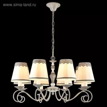 Люстра Bouquet 8x40Вт E14 серый антик