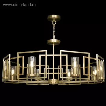 Светильник подвесной Maytoni H009PL-08G, 8хE14, 40Вт, 87,5х87,5х143,5 см, цвет золото