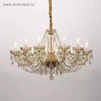 Люстра Brendy, 12x40Вт E14, цвет золото