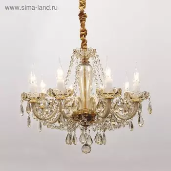 Люстра Brendy, 8x40Вт E14, цвет золото