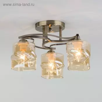 Люстра Brice, 3x40Вт E27, цвет античная бронза