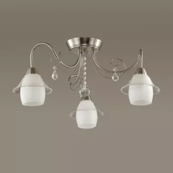 Люстра BRITTANY 3x40Вт E14 никель 60x60x28см