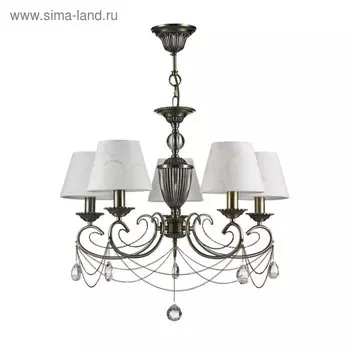 Люстра Brossard 5x40Вт E14 бронза