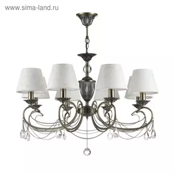 Люстра Brossard 8x40Вт E14 бронза