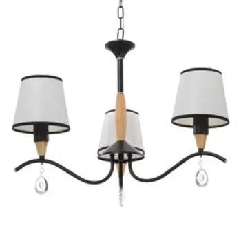 Люстра "Брюссель" 3x60Вт E14 черный 58х58х85 см BayerLux