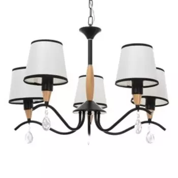 Люстра "Брюссель" 5x60Вт E14 черный 58х58х85 см BayerLux