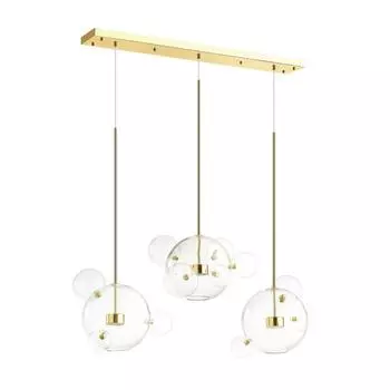 Люстра BUBBLES, 36Вт LED 4000K, 1830лм, цвет золото, IP20