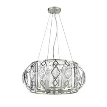 Люстра Buzzati, 6x40Вт E14, цвет шампань, белый