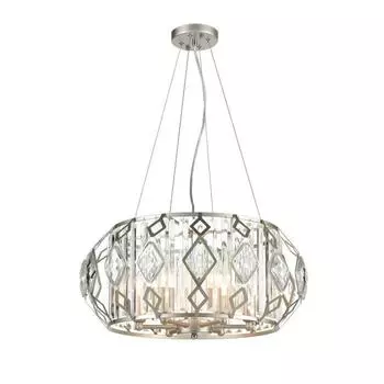 Люстра Buzzati, 6x40Вт E14, цвет шампань, белый