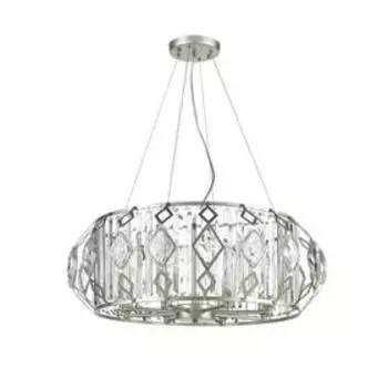 Люстра Buzzati, 8x40Вт E14, цвет шампань, белый