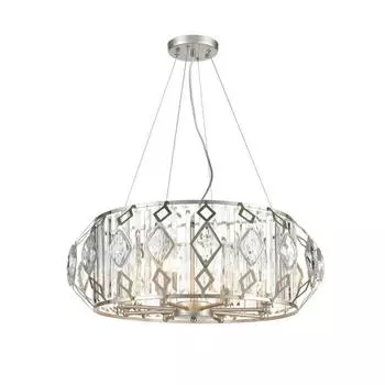 Люстра Buzzati, 8x40Вт E14, цвет шампань, белый