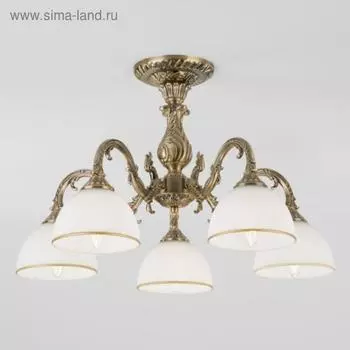 Люстра Caldera, 5x60Вт E27, цвет бронза