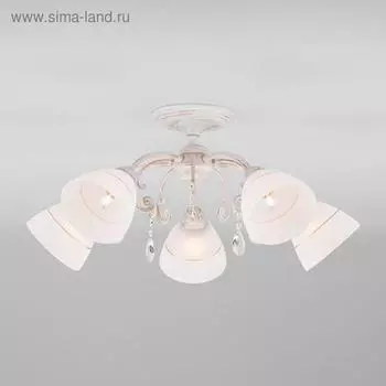 Люстра Camilla, 5x60Вт E27, цвет белый