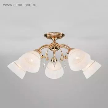 Люстра Camilla, 5x60Вт E27, цвет золото