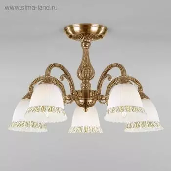 Люстра Campina, 5x60Вт E27, цвет бронза