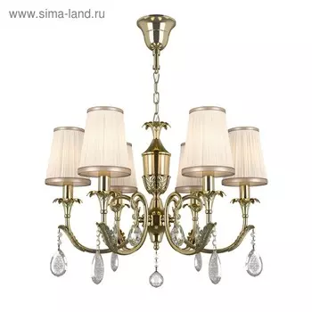 Люстра CAPPA 6x40Вт E14 золото 64x178см