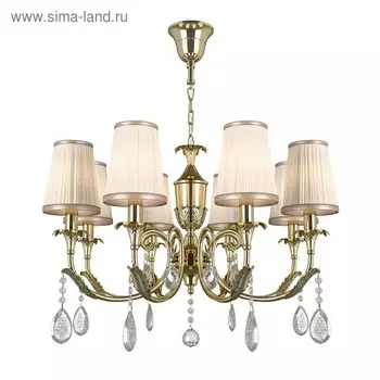 Люстра CAPPA 8x40Вт E14 золото 74x182см