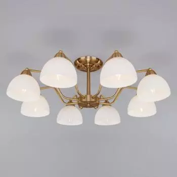 Люстра Carissa, 8x40Вт E27, цвет античная бронза