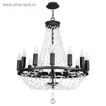 Люстра CASTELLO 14х40Вт E14 черный 58x200см