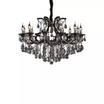 Люстра CHAMPA 12х60Вт E14 хром, черный 90x180см