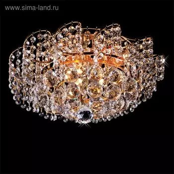 Люстра Charm 6x40Вт E27, золото 39x39x16 см