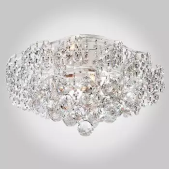 Люстра Charm 6x60Вт E27, белый, серебро 39x39x16 см