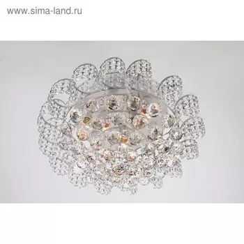 Люстра Charm 9x60Вт Е27 белый, серебро 50x50x25см