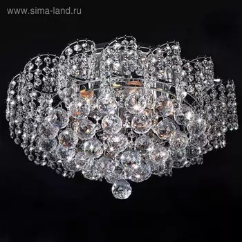 Люстра Charm 9x60Вт Е27 хром 50x50x25см