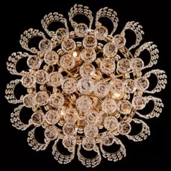 Люстра Charm 9x60Вт Е27 золото 50x50x25см