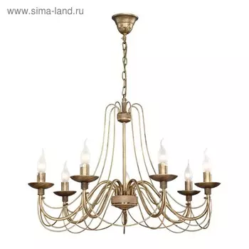 Люстра Chateau, 7x60Вт E14, цвет коричневый