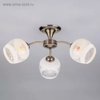 Люстра Cheryl 3x60Вт E27 бронза
