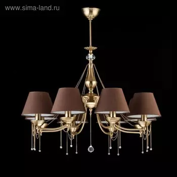 Люстра Chester 8x60Вт E14 латунь