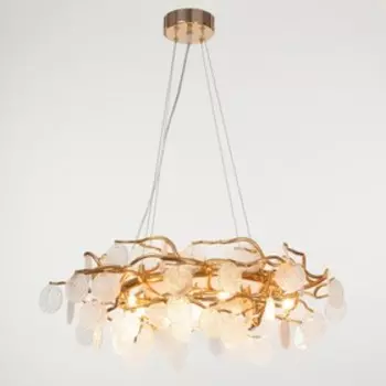 Люстра "Чипсы" G9 8х40Вт золото 60х60х15 см BayerLux