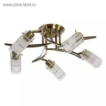 Люстра Christelle 5x40Вт E27, бронза 57x57x13 см