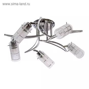 Люстра Christelle 5x40Вт E27 хром 57x57x13см