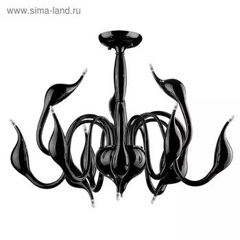 Люстра Cigno 12х20Вт G4 чёрный 75x60 см