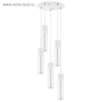 Люстра CILINO 5х40Вт GU10 белый 30x210см