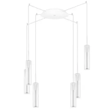 Люстра CILINO 6х40Вт GU10 белый 197см