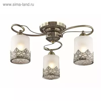 Люстра CITADELLA 3x40Вт E27 бронза