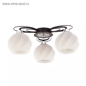 Люстра CL168135 "Николь" 3x75W E27 венге 60x60x20 см