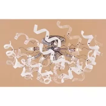 Люстра CL222191 «Рандом» 9x60W E14 хром/прозр./бел. 86x86x34 см