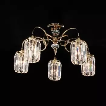 Люстра CL330152 «Синди» 5x60W E14 золото 60x60x33 см