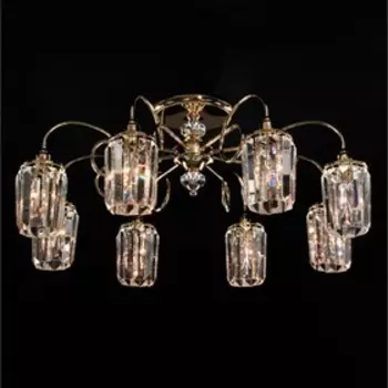 Люстра CL330182 «Синди» 8x60W E14 золото 76x76x33 см