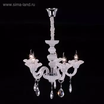 Люстра CL351150 «Ирида» 5x60W E14 белый 58x58x70 см